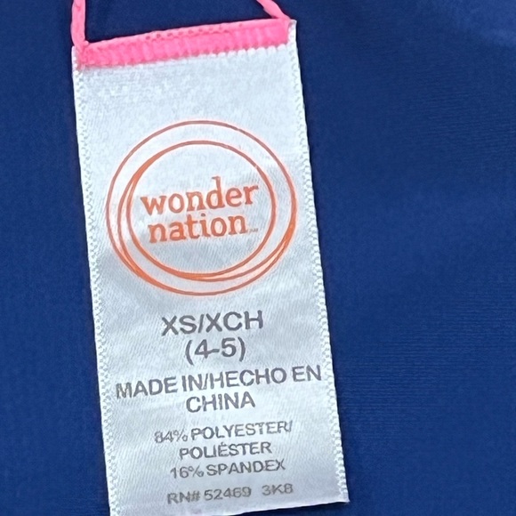 Wonder Nation Mermaid Reversible One Piece Swimsuit -Youth Size XS - Picture 5 of 5